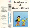 disque dessin anime johan et pirlouit les chansons de johan et pirlouit cassette